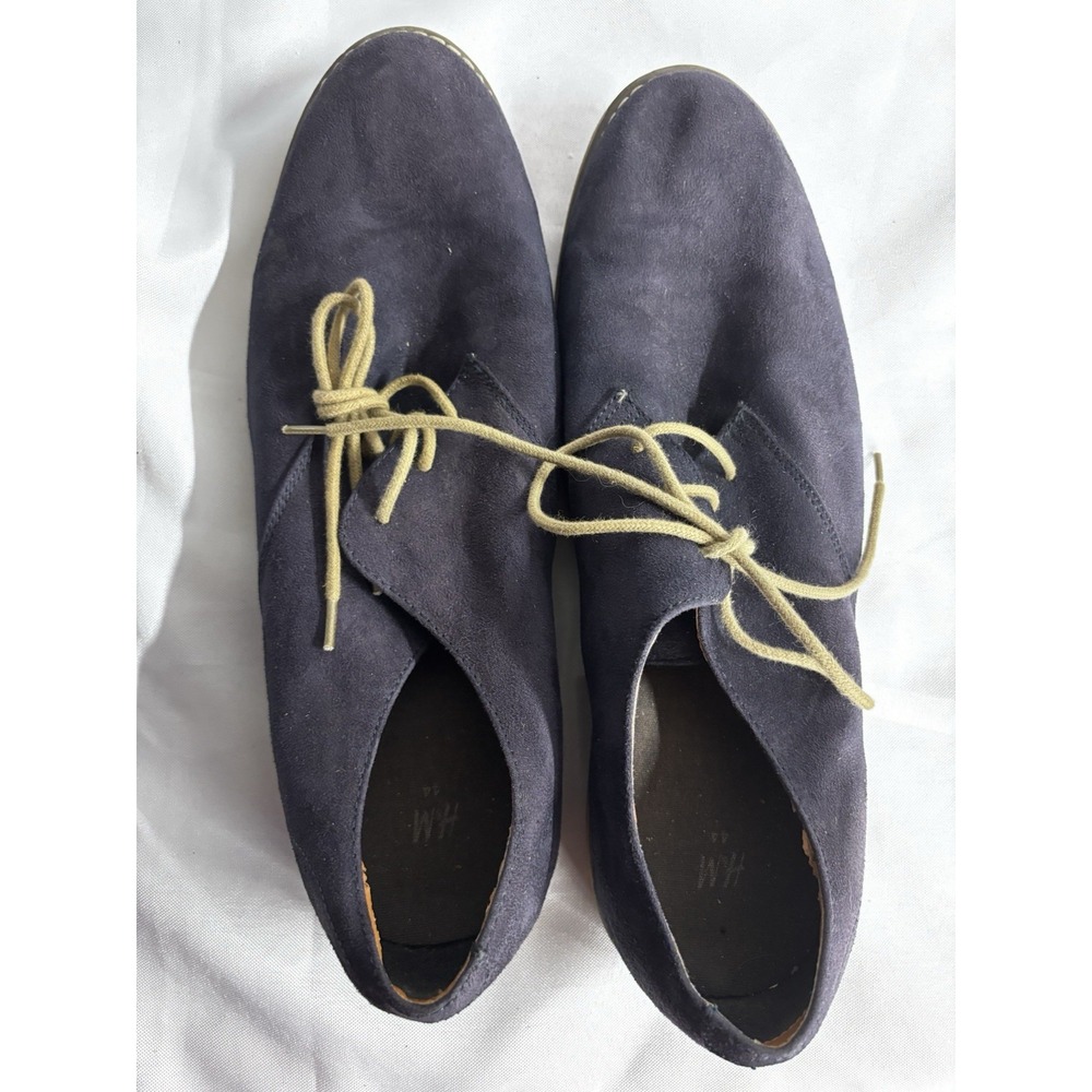 H&M Blue Suede Dresss‎ Shoes Men Size 10.5